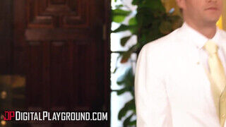 DigitalPlayground - Bridgette B és Aubree Valentine édeshármasban basznak