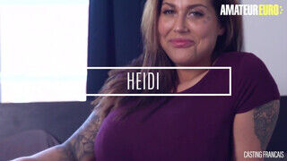 CastingFrancais - Heidi Van Horny a szívdöglesztő csöcsös gádzsi
