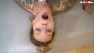 Kíméletlen német amatőr milf orálozza a gigantikus fasznak