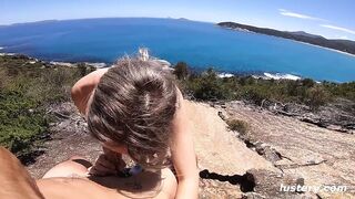 Kalandvágyó olasz pár vadul kefél a csodás öbölben