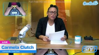 Carmela Clutch forró argentin híradós masturbál élőben