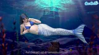 Sellő lány peckezik addig, amíg totál édesen csúszik