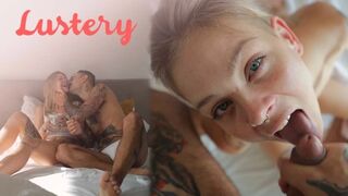 Világos Szőke amatőr szépség bombázó oboázása pov-ben